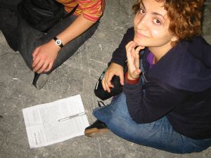 Lors d’une visite à Marseille, octobre 2002. Sur la photo&thinsp;: Ivana Meštrov.