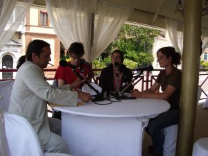 Interview pour la radio PS1 à Venise, juin 2005